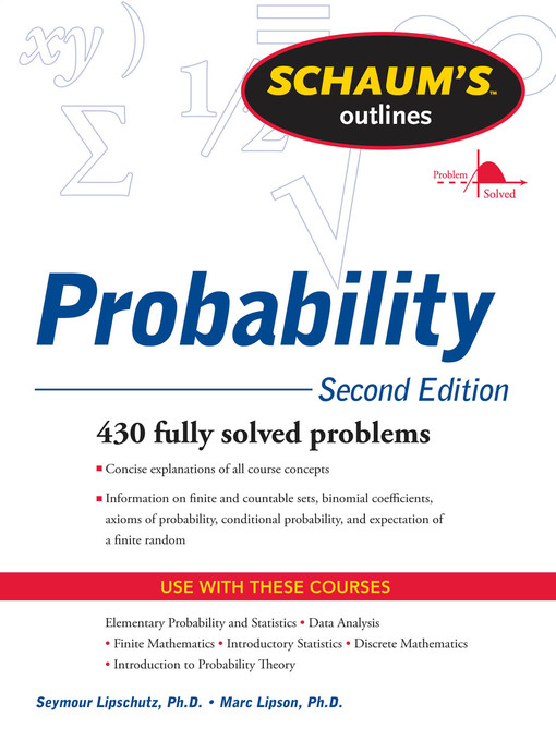 Title details for Schaum's Outline of Probability by Seymour Lipschutz - Wait list